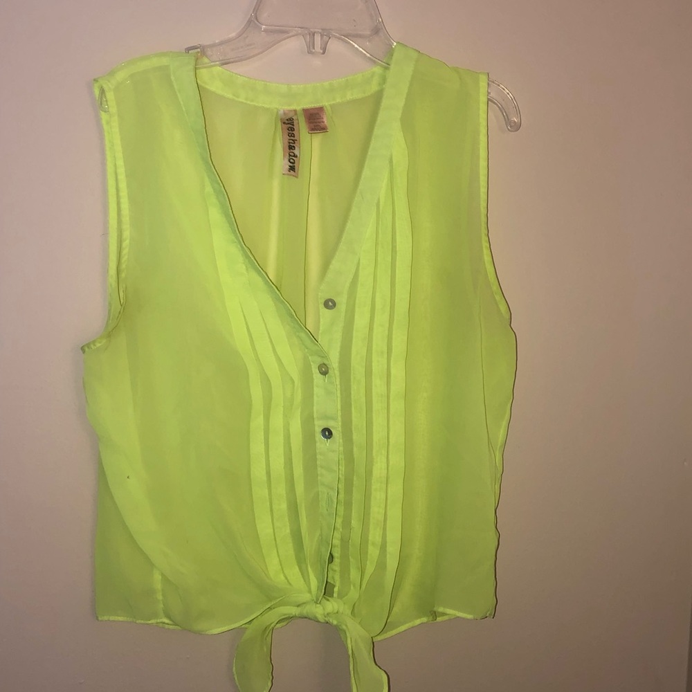 Neon yellow top